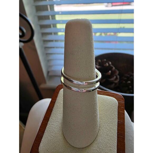 New Charter Club Leaf Silver-Plated Cluster Ring, Size 7. - Picture 5 of 5